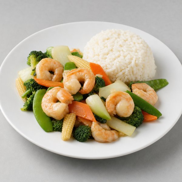 Steamed Shrimp w. Mixed Vegetable — Grand Wok Brooklyn