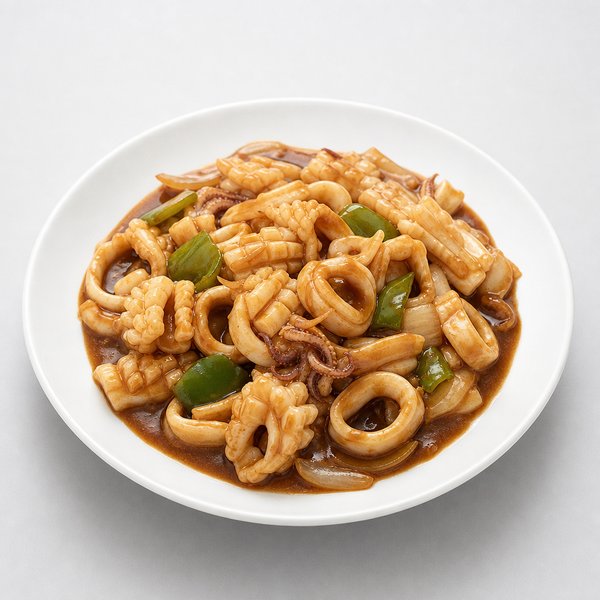 Squid w. Brown Sauce — Grand Wok Brooklyn