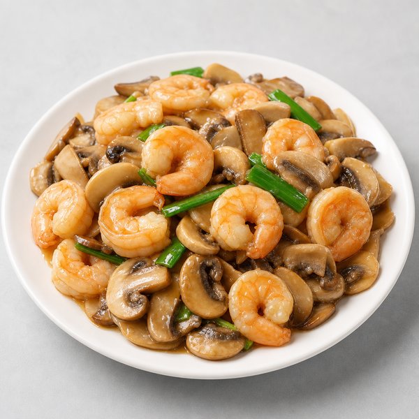 Shrimp w. Mushrooms — Grand Wok Brooklyn